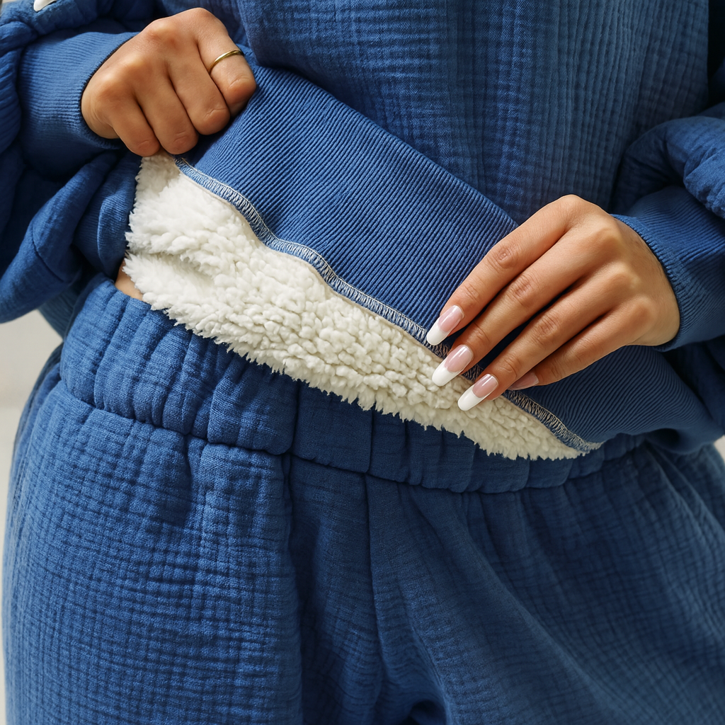 Blanket Hoodie  - Blue