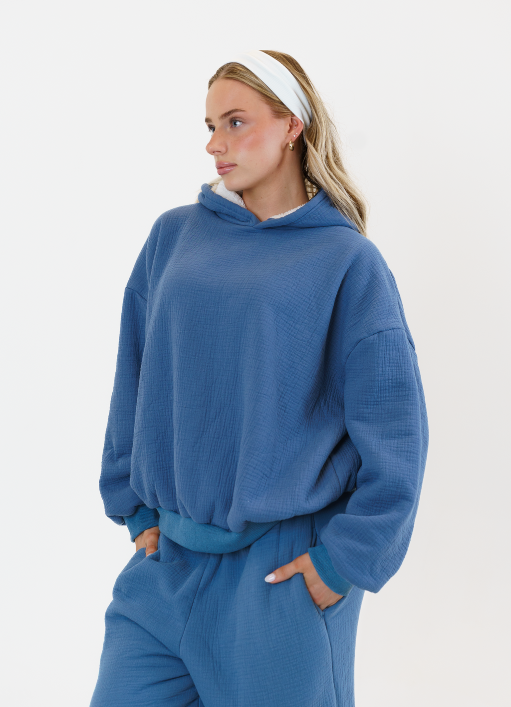 Blanket Hoodie - Blue