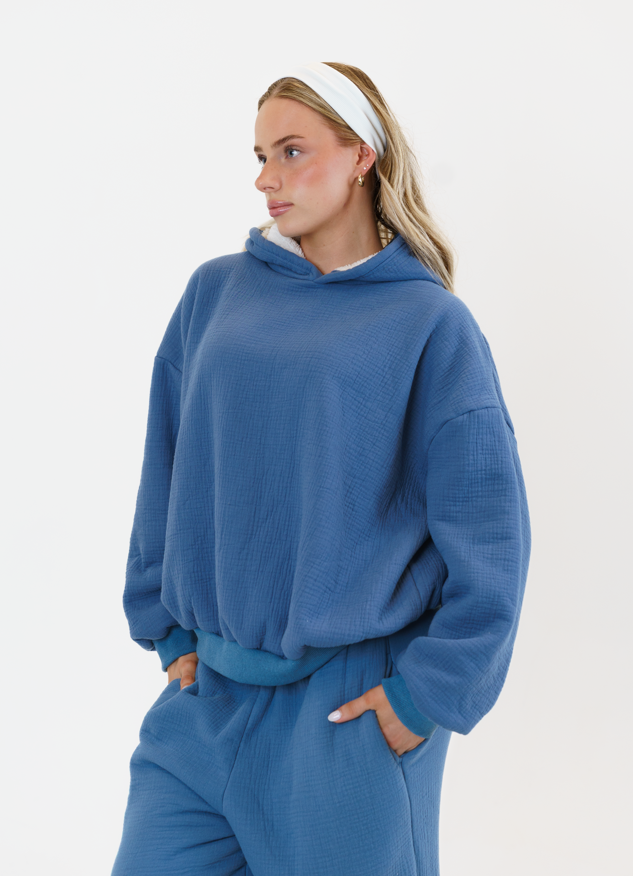 Blanket Hoodie - Blue