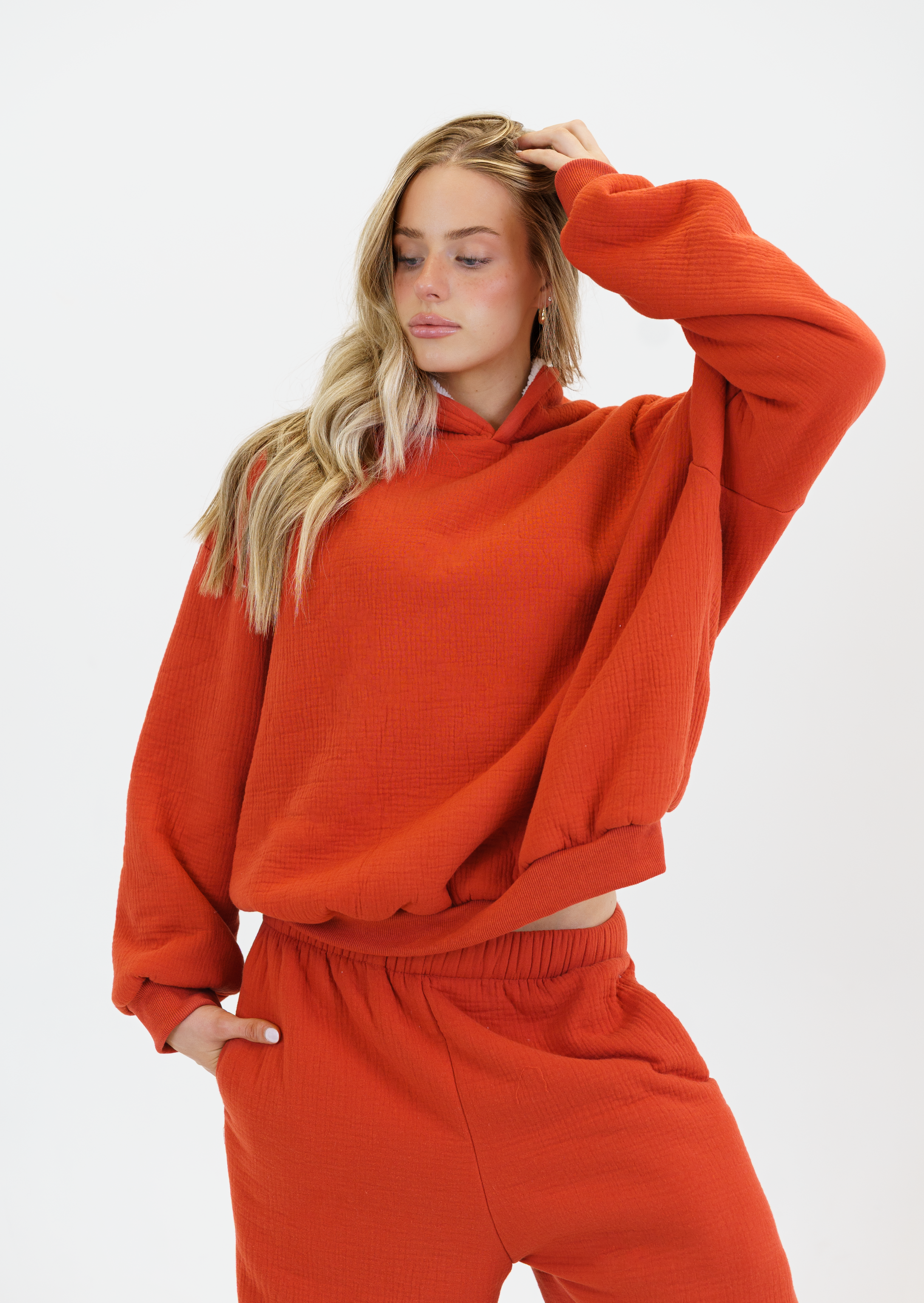 Blanket Hoodie - Orange