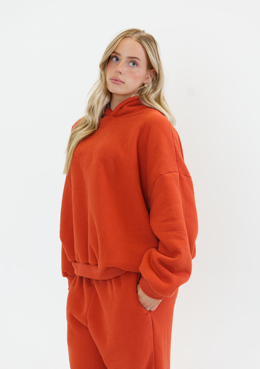Blanket Hoodie - Orange