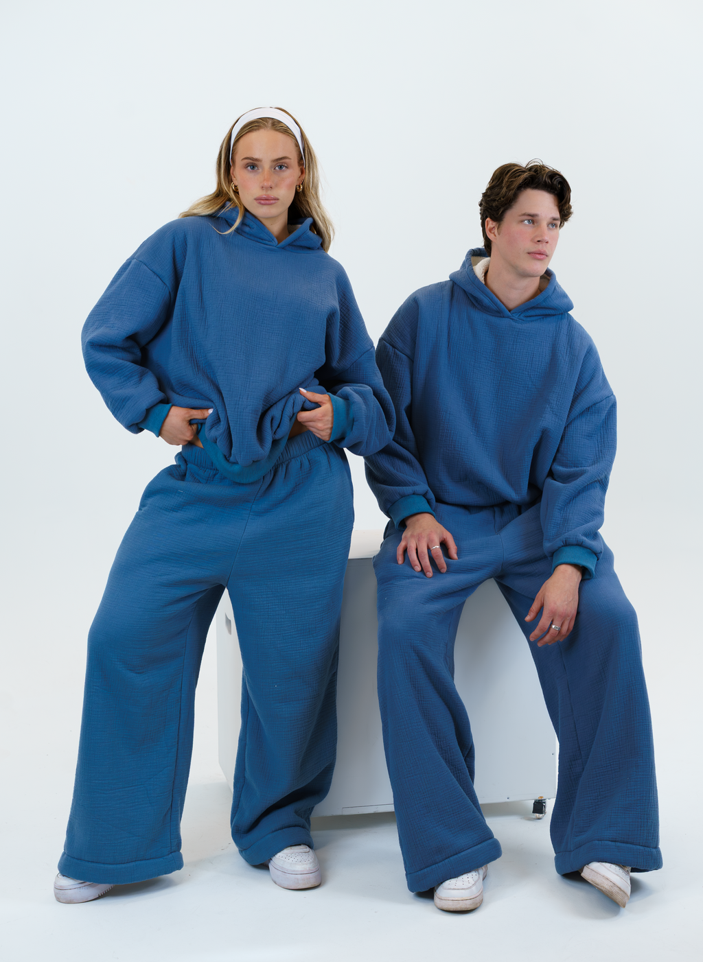 Blanket Hoodie - Blue